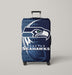seattle seahawks over dots Luggage Cover | suitcase