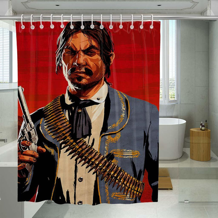 icon character style watch dogs 2 shower curtains