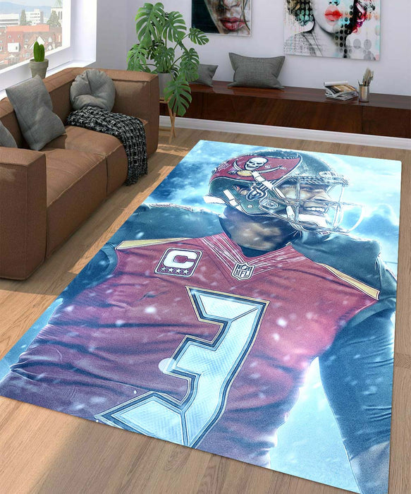 jameis winston tampa bay buccaneers Living room carpet rugs