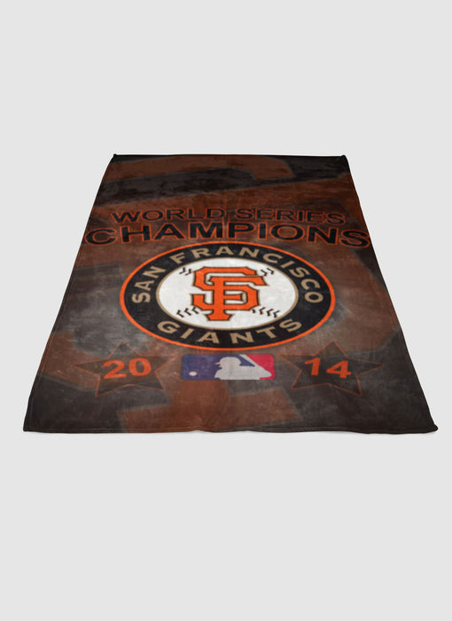 SF Giants champions 2014 soft fleece blanket