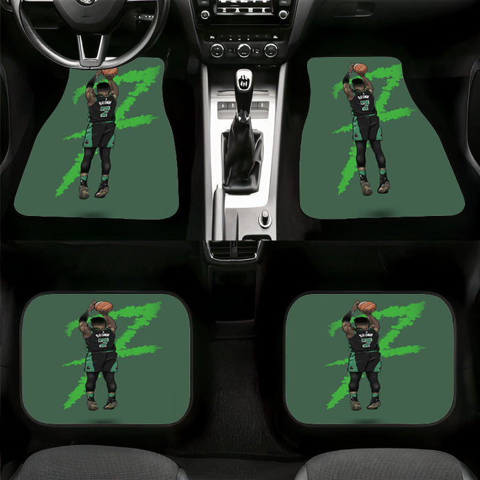 jaylen brown shooting basketball nba player Car floor mats Universal fit