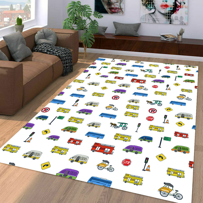 indonesia transportation and sign Living room carpet rugs