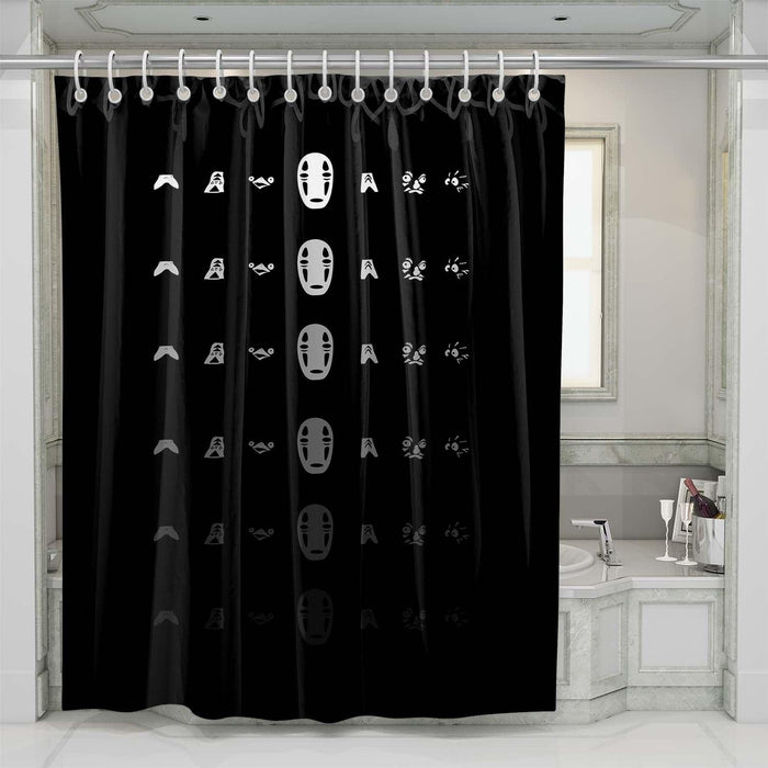 icon spirited away shower curtains