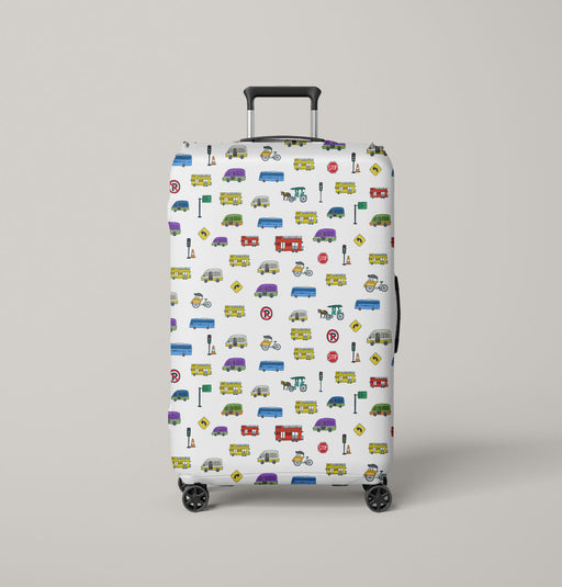 indonesia transportation and sign Luggage Cover | suitcase