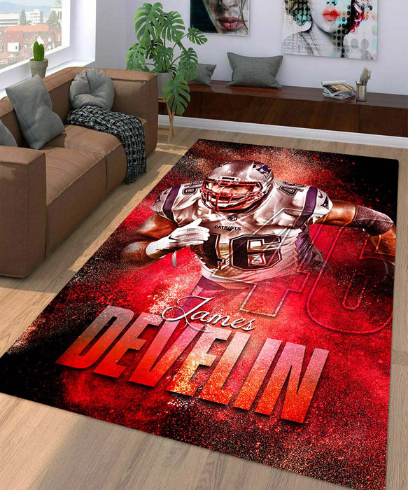 james develin new england patriots Living room carpet rugs