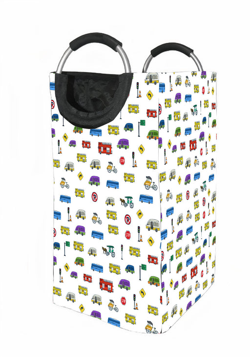 indonesia transportation and sign Laundry Hamper | Laundry Basket