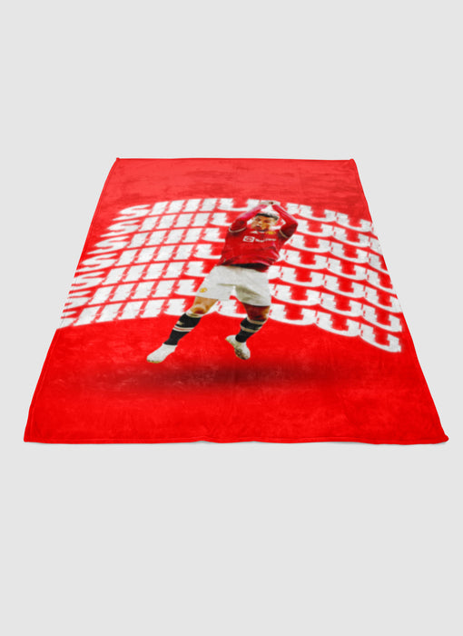 siiiuu ronaldo soft fleece blanket