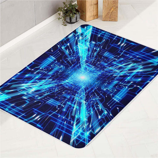 infinity space from future neon bath rugs