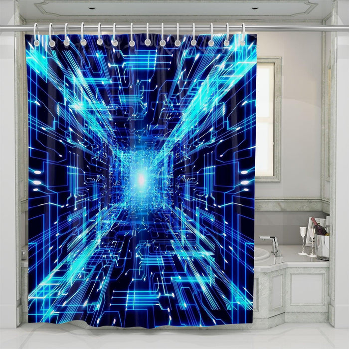 infinity space from future neon shower curtains