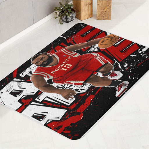 james harden rockets nba bath rugs