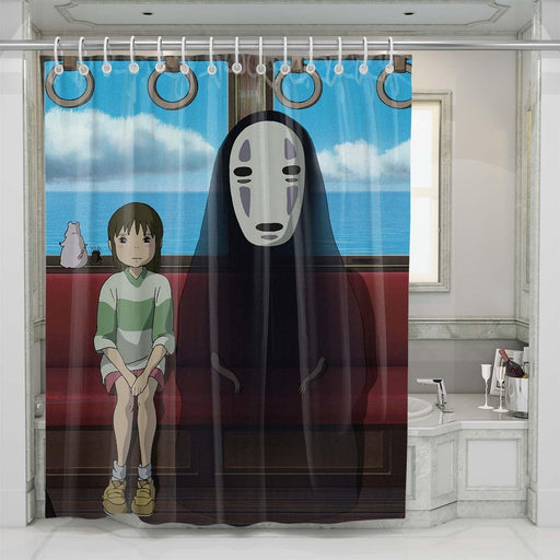 iconic scene spirited away shower curtains