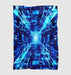 infinity space from future neon Ultra soft fleece blanket