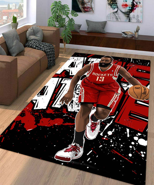 james harden rockets nba Living room carpet rugs