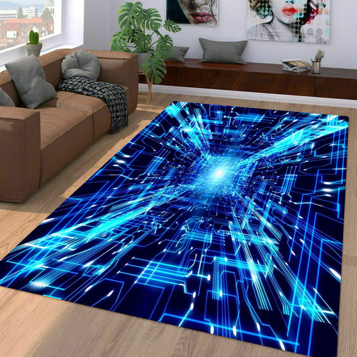 infinity space from future neon Living room carpet rugs