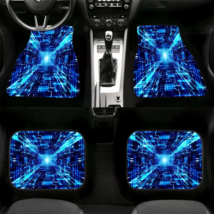 infinity space from future neon Car floor mats Universal fit