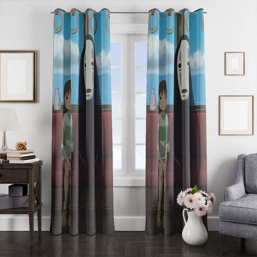 iconic scene spirited away window curtains