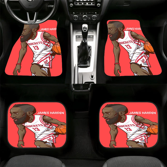 james harden vector nba player Car floor mats Universal fit