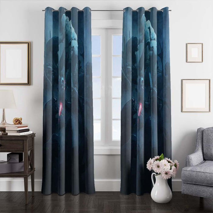 illustration star wars window curtains