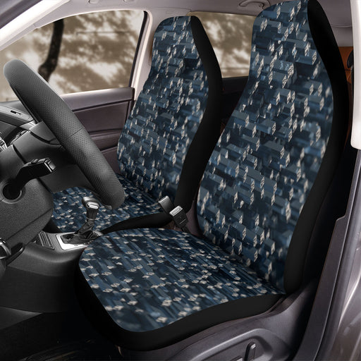 isometric pattern metal object Car Seat Covers