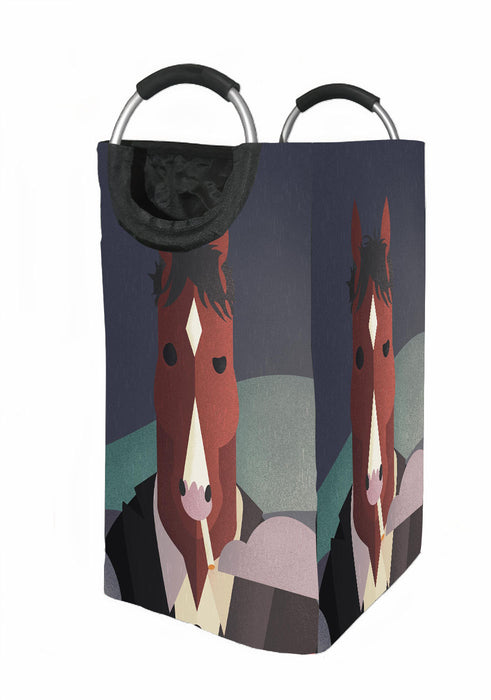 in the rain bojack horseman Laundry Hamper | Laundry Basket