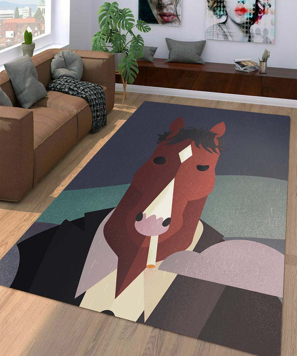 in the rain bojack horseman Living room carpet rugs