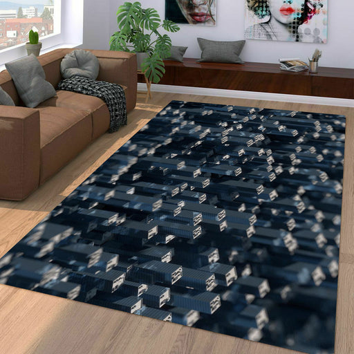 isometric pattern metal object Living room carpet rugs