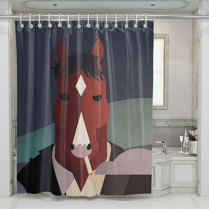 in the rain bojack horseman shower curtains