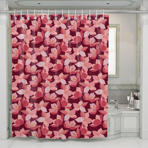 it's pnik flower time to blossom shower curtains