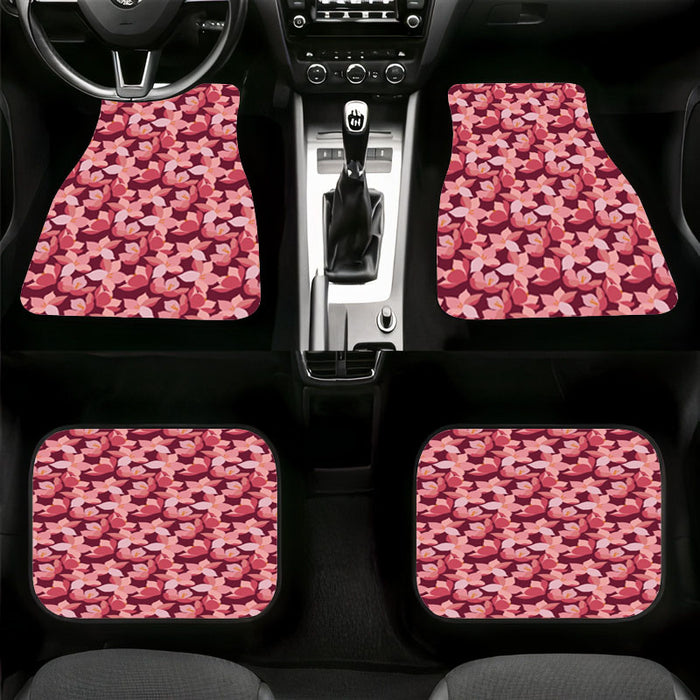 it's pnik flower time to blossom Car floor mats Universal fit