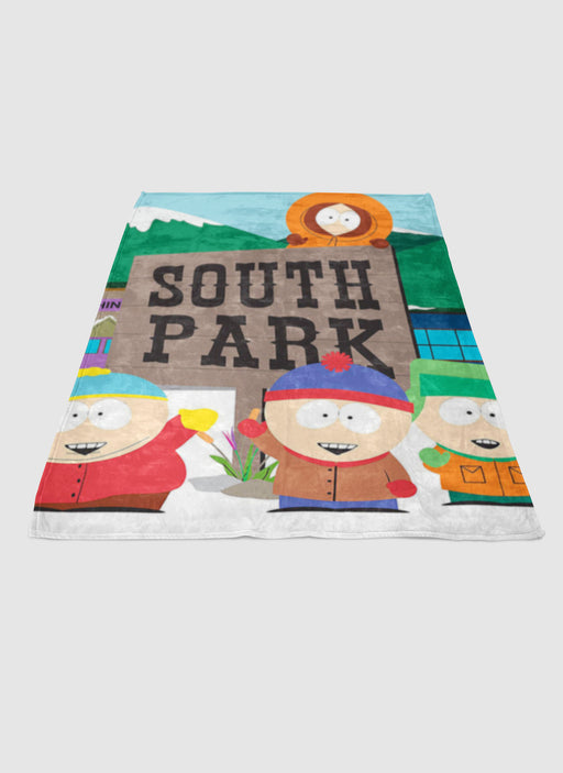 south park cartoon network soft fleece blanket