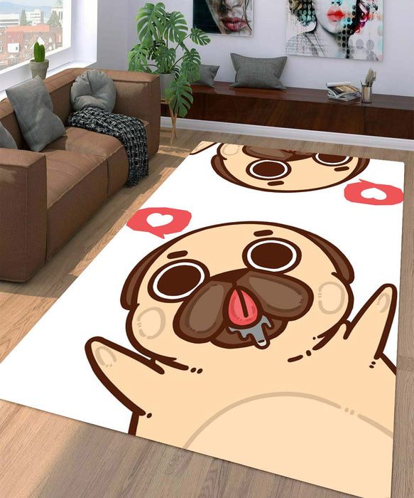 instagram love dog Living room carpet rugs