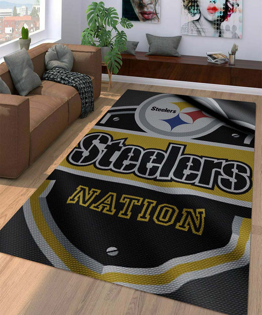 jersey texture steelers nation nfl Living room carpet rugs