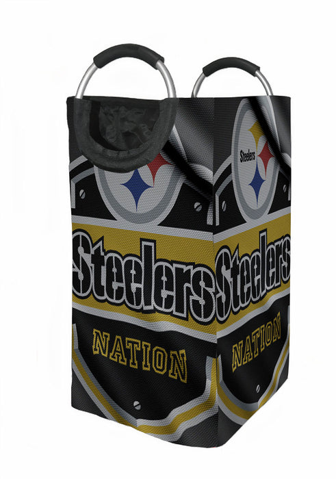 jersey texture steelers nation nfl Laundry Hamper | Laundry Basket