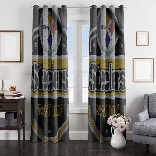 jersey texture steelers nation nfl window Curtain