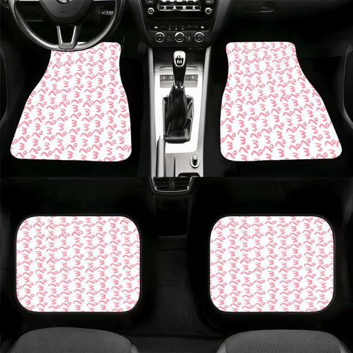 japanesse cute emoticons Car floor mats Universal fit