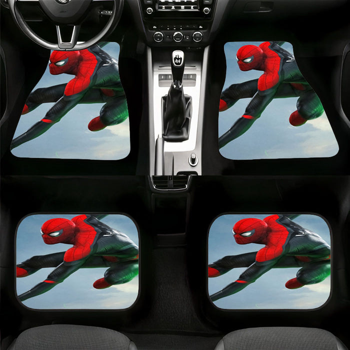 jumping spiderman far from home tom holland Car floor mats Universal fit