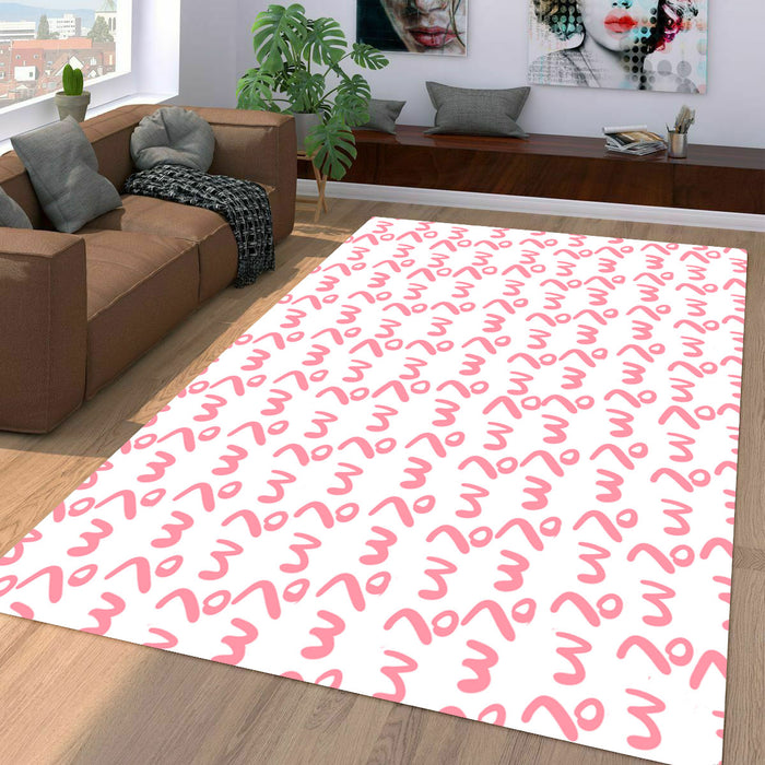 japanesse cute emoticons Living room carpet rugs