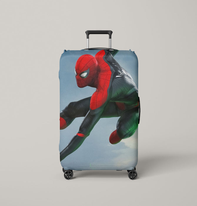 jumping spiderman far from home tom holland Luggage Covers | Suitcase