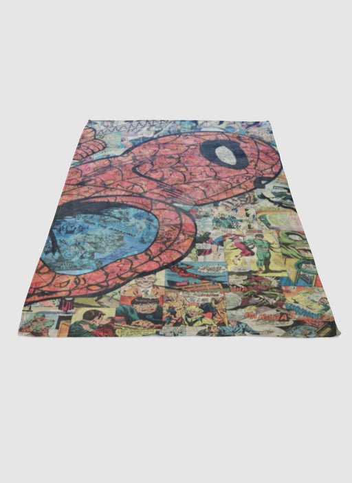 spiderman comic avengers soft fleece blanket