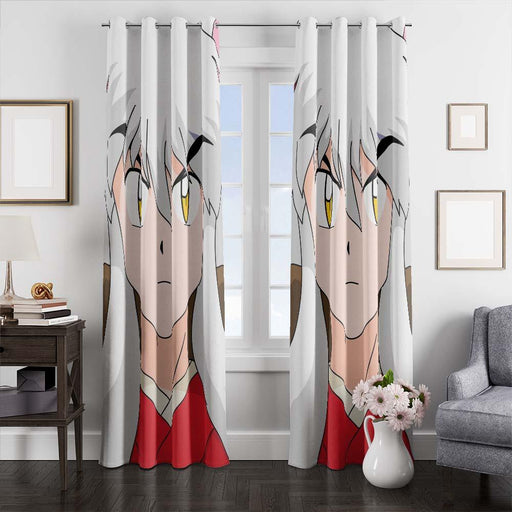 inuyasha old cartoon window curtains