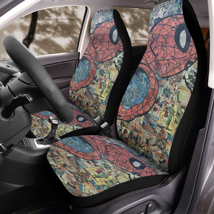 spiderman comic avengers Car Seat Covers