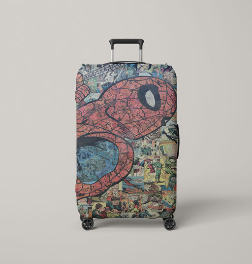 spiderman comic avengers Luggage Cover | suitcase