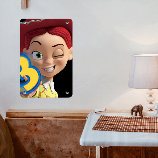 jessie with 3 of toy story disney Poster Metal print wall art