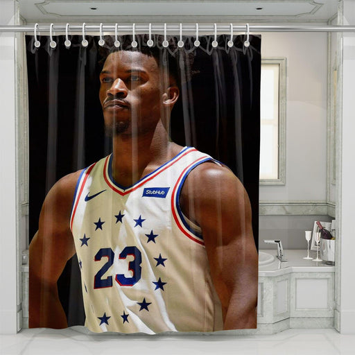 jimmy butler miami heat nba shower curtains