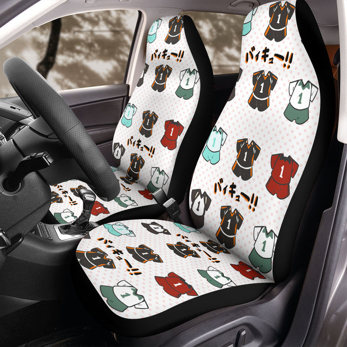 jersey haikyuu volley ball team Car Seat Covers