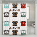 jersey haikyuu volley ball team shower curtains