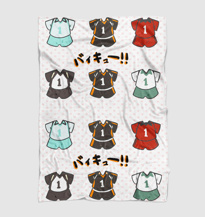 jersey haikyuu volley ball team Ultra soft fleece blanket