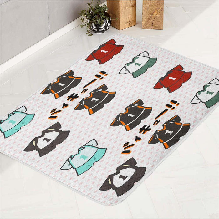 jersey haikyuu volley ball team bath rugs