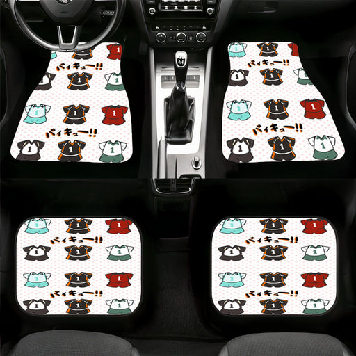 jersey haikyuu volley ball team Car floor mats Universal fit