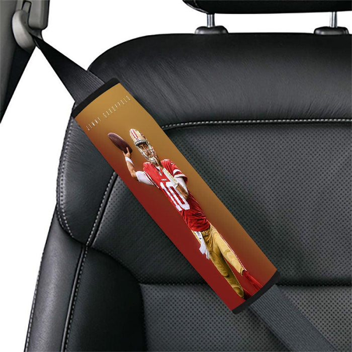 jimmy garoppolo nfl player Car seat belt cover - Grovycase